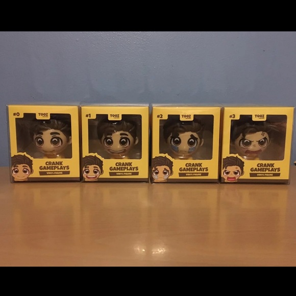 Crankgameplays Happy, Exited, Crying, Angry Youtooz Bundle - Picture 1 of 4